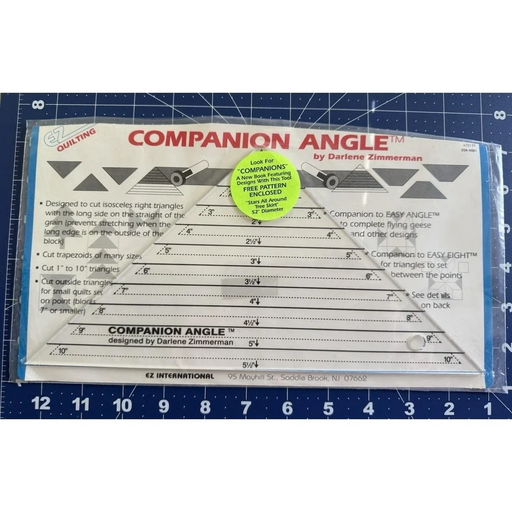 EZ Quilting by Wrights Companion Angle Darlene Zimmerman Quilters Sewing